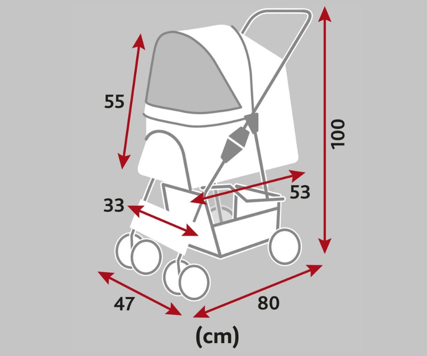 Dog Stroller - Give Your Dog A Helping Hand, Get Them Outside (Dogs under 15kg)