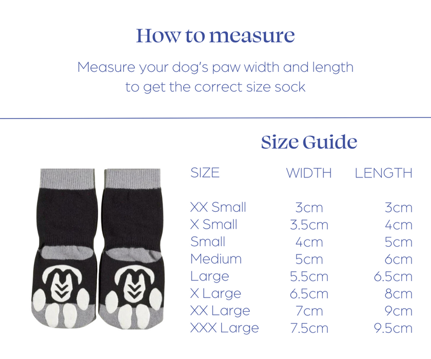 Power Paws Reinforced Foot Dog Socks - Super Advanced Outdoor & Indoor Use