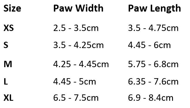 Greyhound Non-Slip Dog Socks Sizes