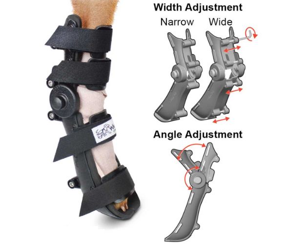 40% Off - Walkin' Full Adjustable Dog Splint - Front or Back Leg (firm)
