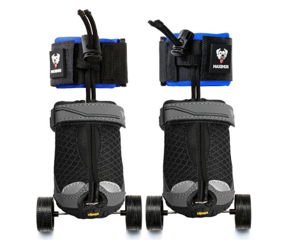 Maximus Skates - A Pair (two skates) in Blue for Wheelchair Dogs