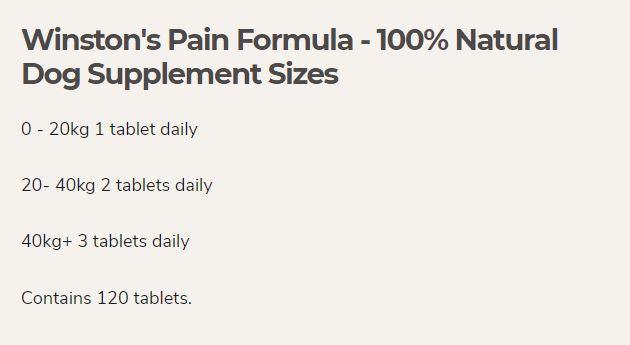 Winston's Pain Formula - 100% Natural Dog Supplement - ZOOMADOG