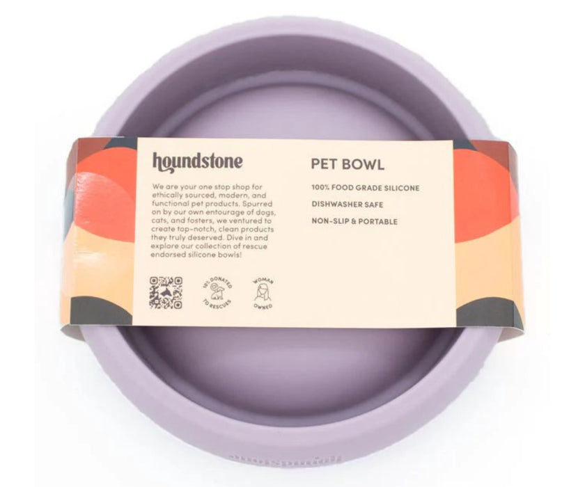 Houndstone Silicone Dog Bowl - Durable Well Designed Travel Bowl for Small Dogs (237ml capacity)
