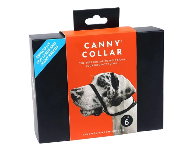 Canny Collar No Pull Dog Headcollar - Helps Train Your Dog to Stop Pulling for Stress-Free Walks (black)