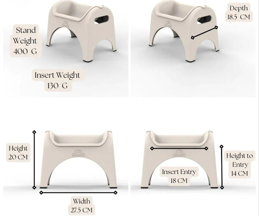 EasyEat Raised Feeder Set for Dogs - Encourages Better Posture, Comfortable Feeding and Supports Digestion