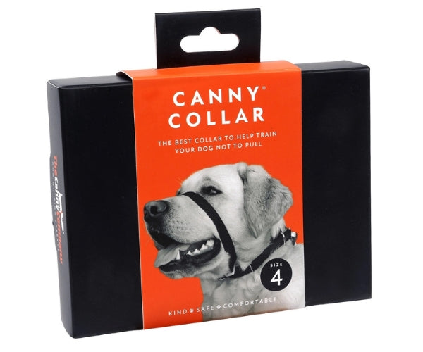 Canny Collar No Pull Dog Headcollar - Helps Train Your Dog to Stop Pulling for Stress-Free Walks (black)