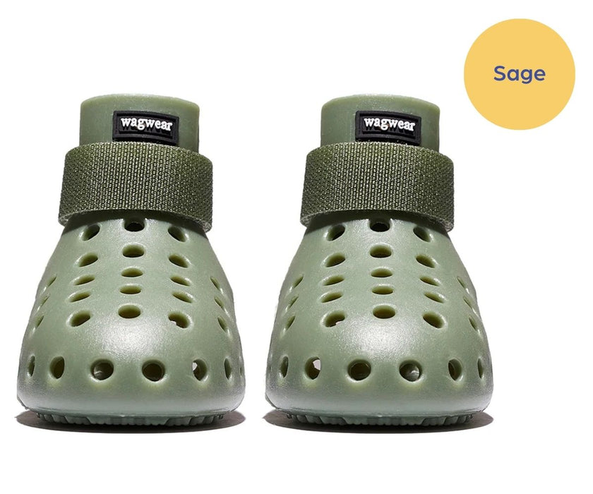 WagWear Mojave - Breathable Rubber Dog Boots for Extra Grip & Paw Protection (two boots)