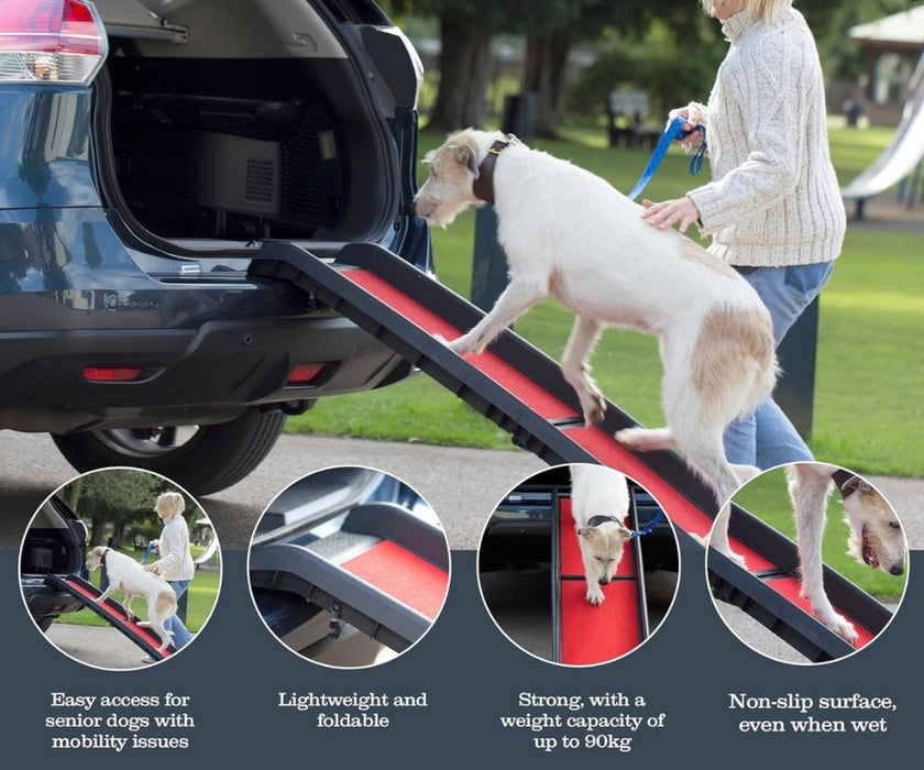 Henry Wag Car Ramp for Dogs - Lightweight & Portable (for dogs up to 90kg)