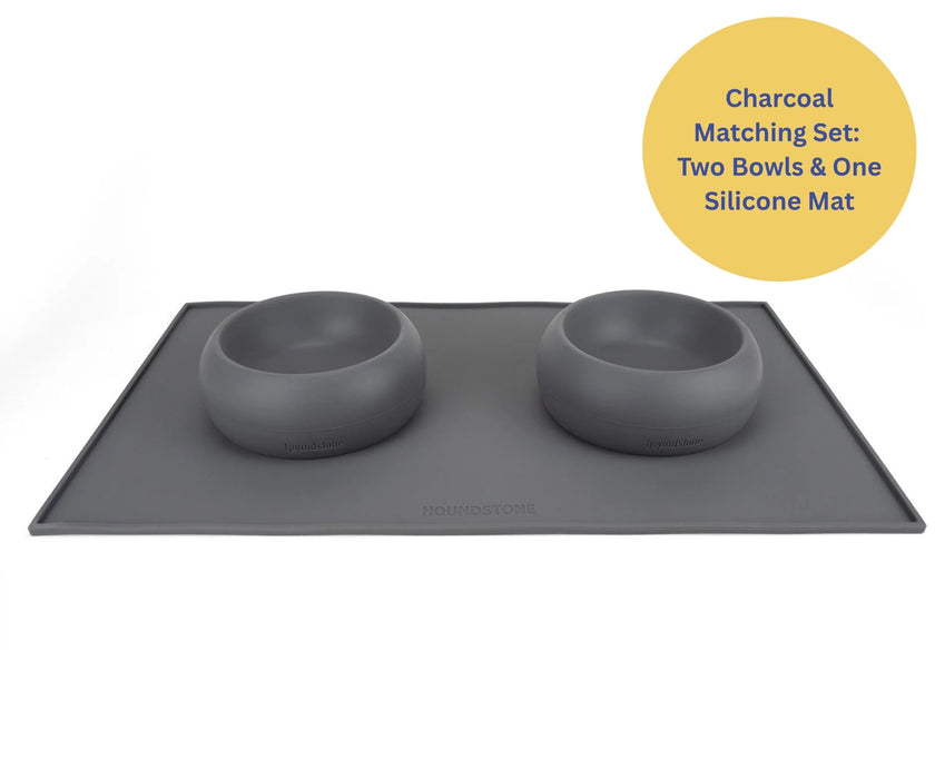 Houndstone Silicone Dog Bowl - Durable Well Designed Travel Bowl for Small Dogs (237ml capacity)