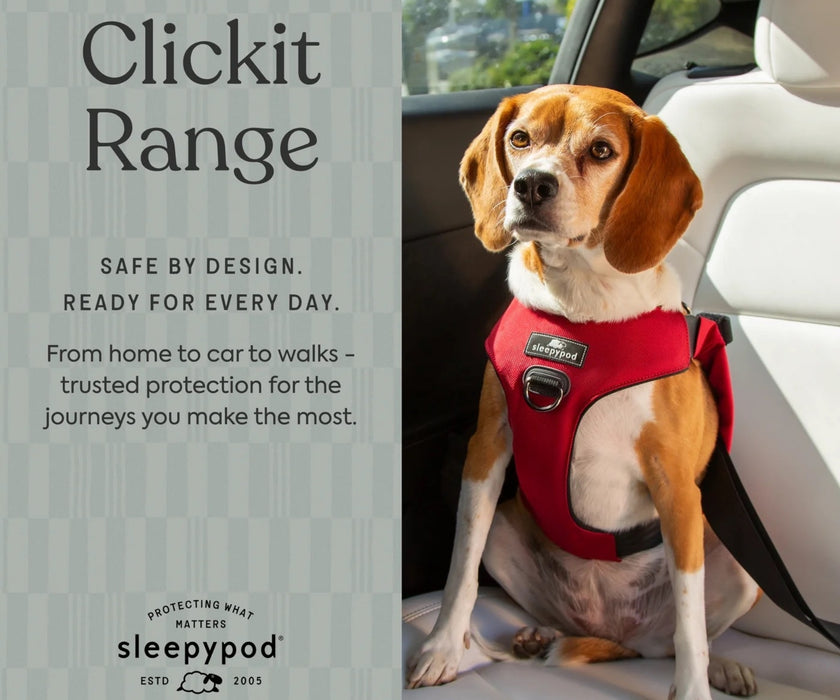 Sleepypod ClickIt Range Dog Car Safety Harness - Easy Lifting & Secure Travel for Your Dog