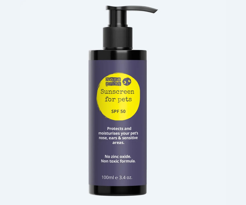 Noseprint Dog Sunscreen SPF 50 Lotion - High Protection Sunscreen Lotion for Sensitive Skin 100ml