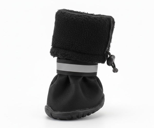 Medical Protection Fleece Lined Dog Boot by Zoomadog - Waterproof, Fleece Lined Boot to Protect Your Dog's Injured Legs (black)