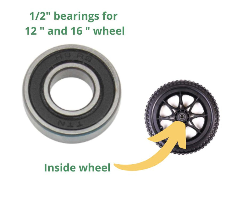 Walkin Wheelchair Bearing - for 12" and 16" Wheels Replacement (single)