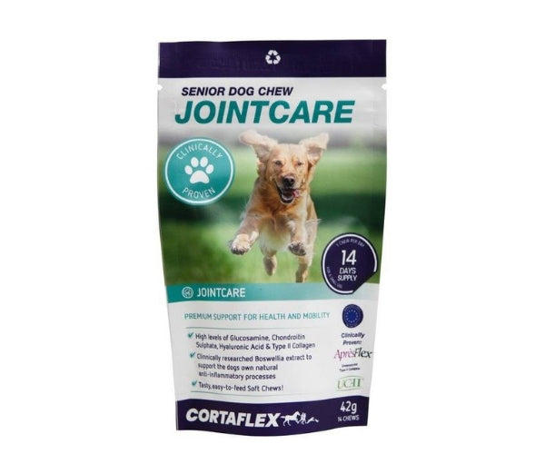 Canine Cortaflex Jointcare for Senior Dogs - Supports Comfortable & Mobile Joints 14 Chews