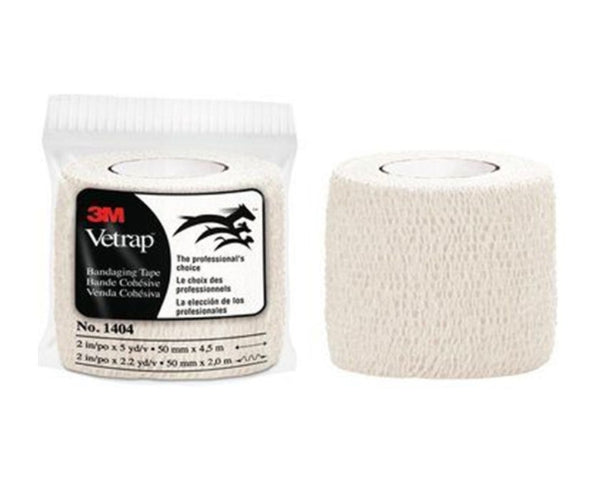 White 3M Vetrap Cohesive Bandage 5cm - For Scanning You Must Use White