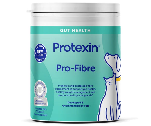 Protexin Pro-Fibre Digestive Pellets for Dogs - Encourages Healthy Stools & Supports Digestion
