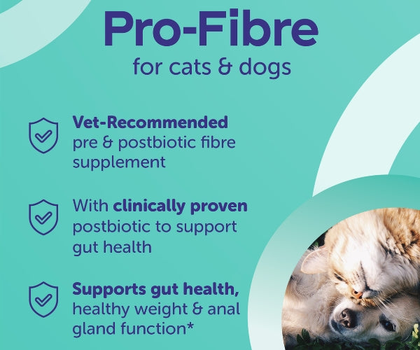 Protexin Pro-Fibre Digestive Pellets for Dogs - Encourages Healthy Stools & Supports Digestion