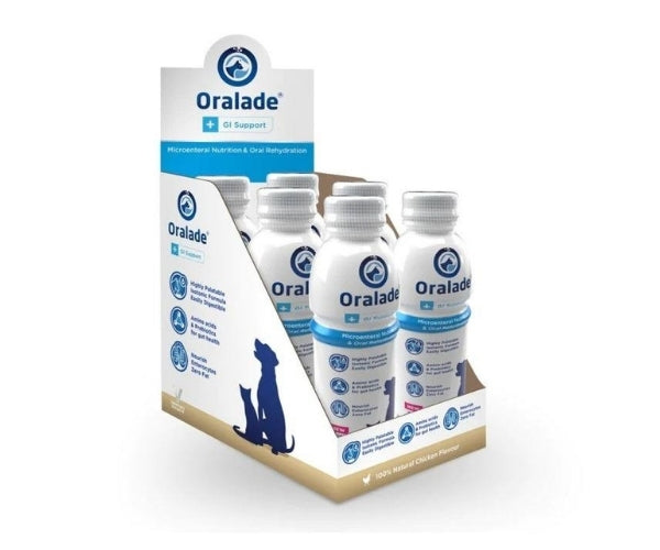Oralade Advanced GI+ Oral Rehydration & GI Support Liquid for Dogs - Packs of 1 or 6 x 500ml