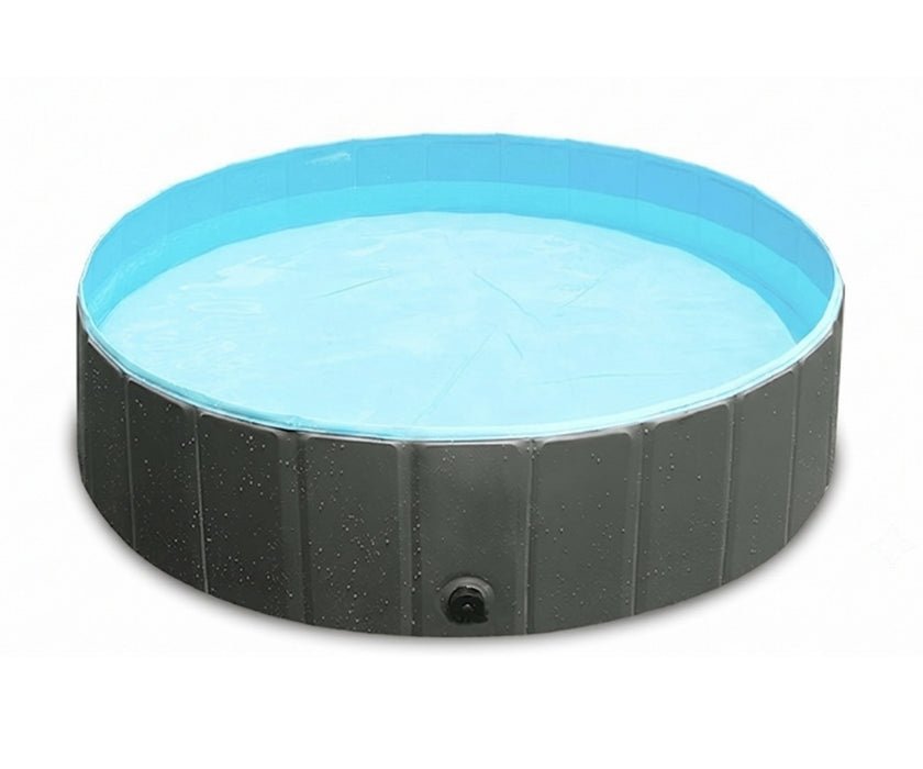 Dog Swimming Pool by Zoomadog - Foldable, Non-Slip Pool for Play & Cooling in Summer (Army Green)