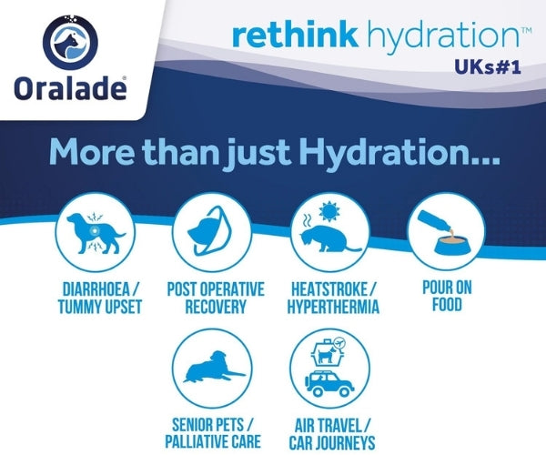 Oralade Advanced GI+ Oral Rehydration & GI Support Liquid for Dogs - Packs of 1 or 6 x 500ml