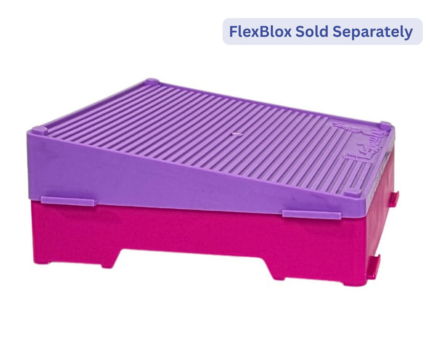 Flexiness Dog FlexBlox Wedge - Supports Balance, Strength & Coordination for Rehab & Fitness Training Purple 31 × 12 × 6cm