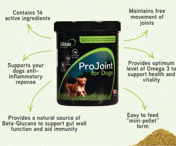Lillidale ProJoint 4 Dogs - Maintains Free Movement of Joints 200g or 500g
