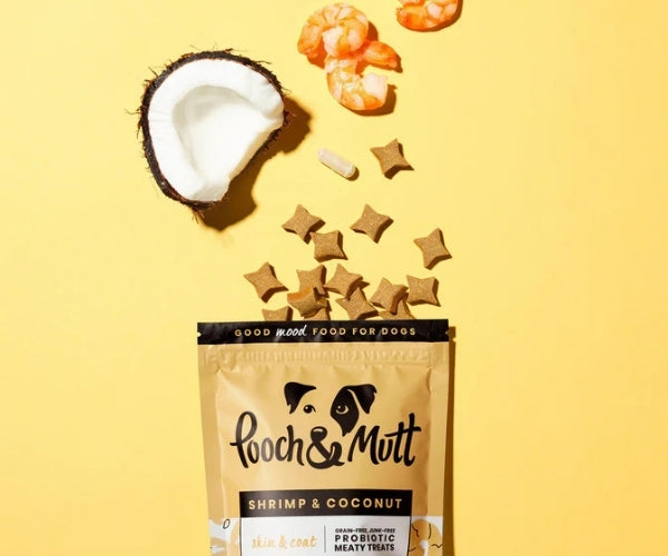 Pooch & Mutt Probiotic Treats for Dogs - Soothes Itchy Skin & Aids Glossy Coat 120g