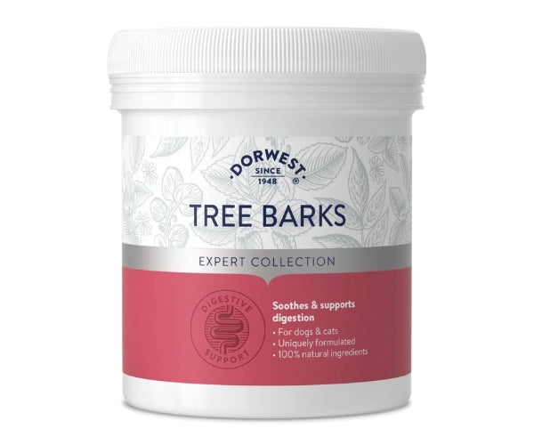 Dorwest Tree Barks Powder for Dogs to Soothe & Support Digestion - 100g, 200g and 400g Tub