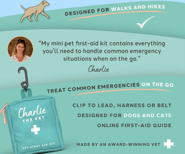 Charlie The Vet Mini First Aid Kit - Compact Emergency Care for Dogs