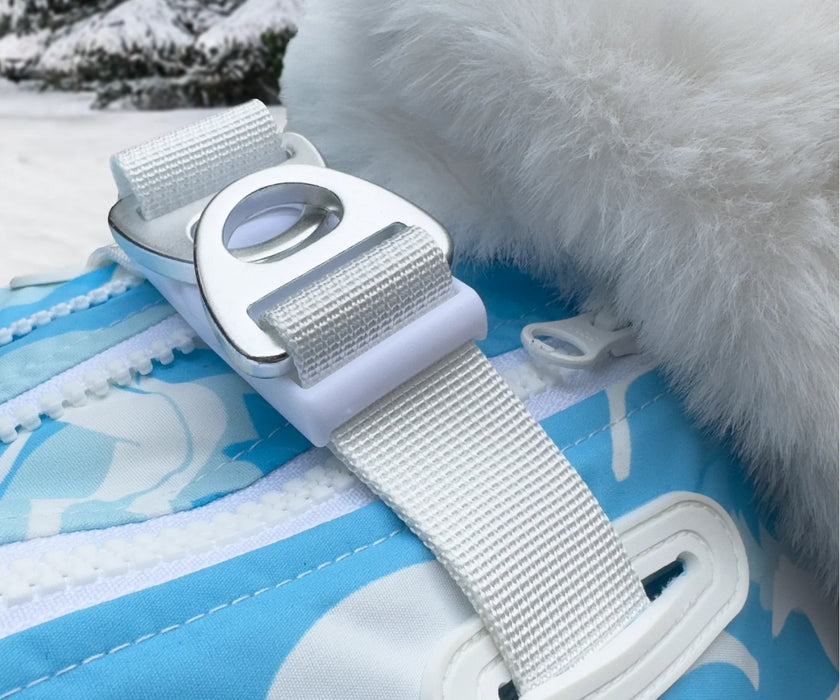 Hunnyboots Blue 'Nudleblu' Greyhound Winter Coat - Keep Your Greyhound Amazingly Warm