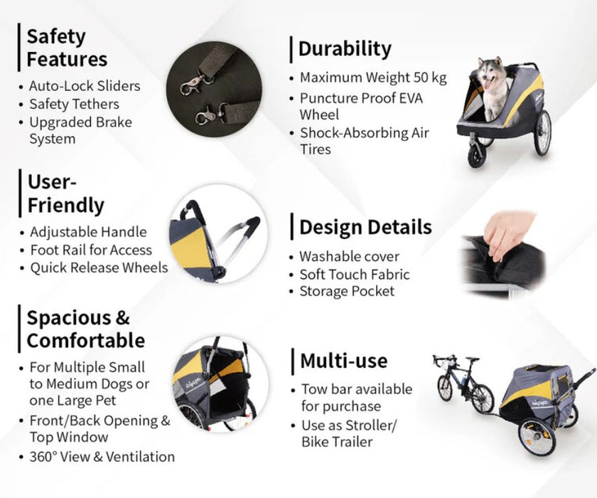 innopet large dog stroller Hercules Dog Stroller - Dogs under 50kg