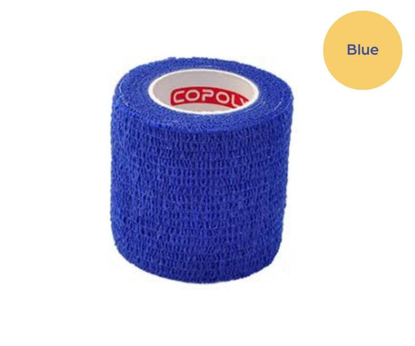 Self-Adhesive Cohesive Bandages by Copoly - Great First Aid Tool for Dogs (5cm x 4.5m)