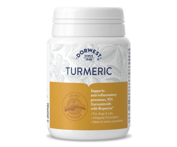 Dorwest Turmeric For Dogs - Anti-Inflammatory & Arthritis Support 100, 200 or 500 Tablets