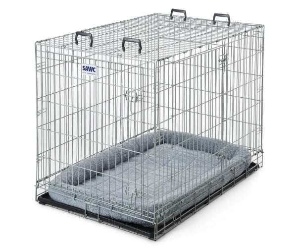 Dog Mesh Cage with Soft Cushion (by Savic) - Excellent for Crate Rest, Travelling or Day-to-Day (2 sizes)