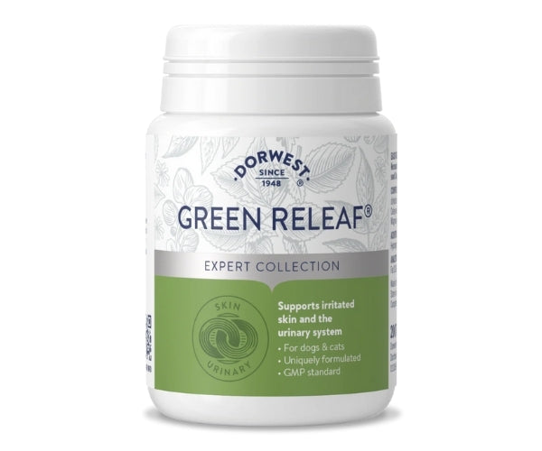 Dorwest Green Releaf Tablets for Dogs - Skin, Joint & Urinary Support 100, 200 or 500 Tablets