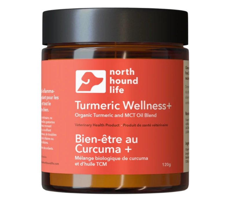 North Hound Life Dog Turmeric Wellness+ Supplements - Natural Joint Support for Mobility, Inflammation & Everyday Health 120g