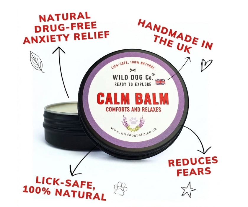 Wild Dog Co. Dog Calm Balm - Helps Calm Anxiety & Encourage Restful Sleep Naturally 60ml