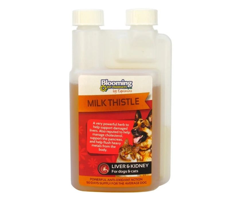 Blooming Pets Milk Thistle Liquid for Dogs - Liver Support Supplement for Detoxification & Overall Wellbeing 250ml