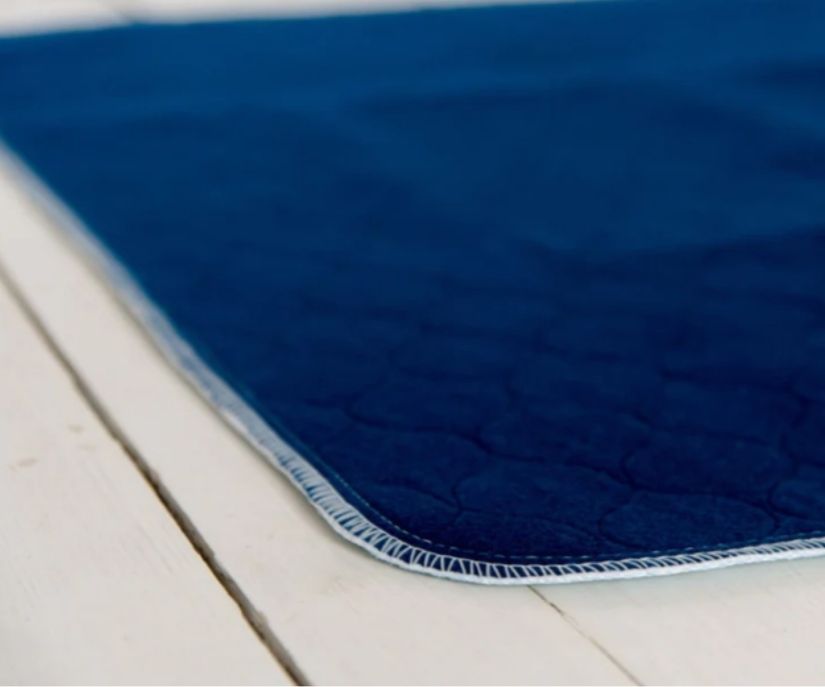Washable & Waterproof Dog Incontinence Mat - Help In The House (Dark Blue) x 2
