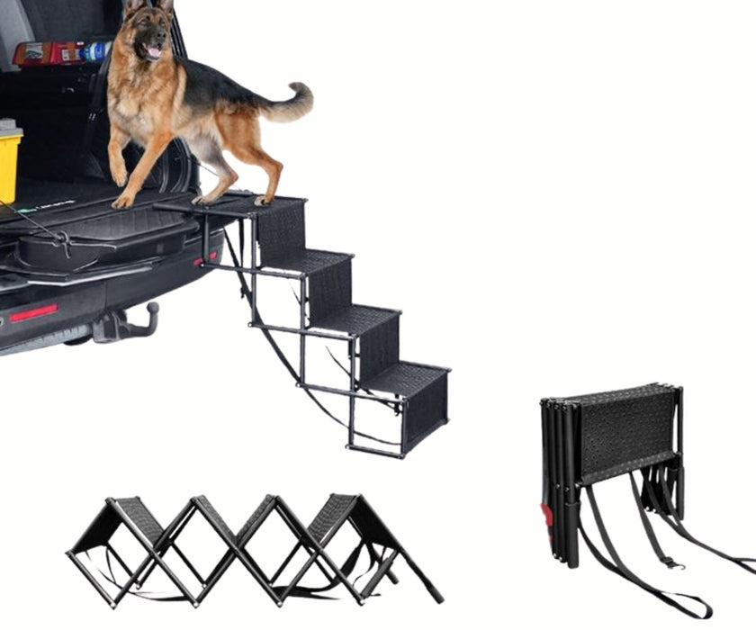 Zoomadog Portable Aluminum Steps for Dogs - Heavy Duty Accessibility Aid for Large Dogs Up To 90kg