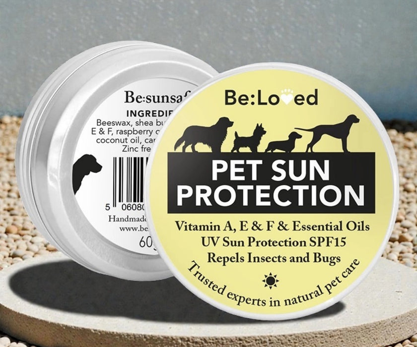 Be:Sunsafe Natural Dog Sun Protect Balm - Zinc-Free to Protect Sensitive Skin 60g