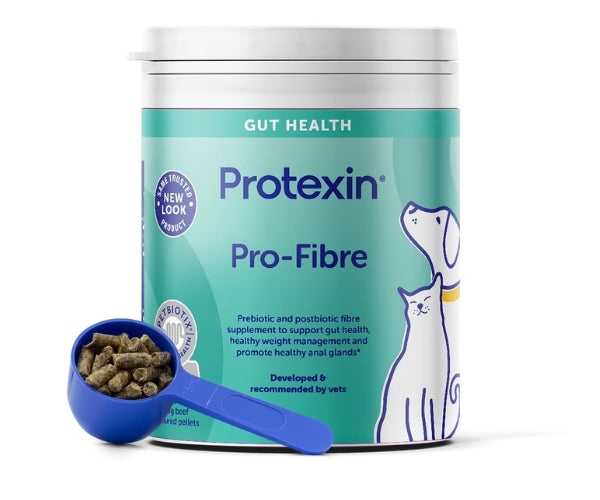 Protexin Pro-Fibre Digestive Pellets for Dogs - Encourages Healthy Stools & Supports Digestion