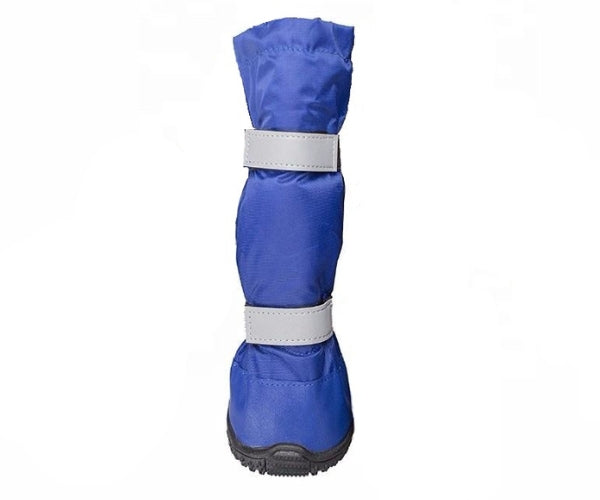 Medical Protection Fleece Lined Dog Boot by Zoomadog - Waterproof, Fleece Lined Boot to Protect Your Dog's Injured Legs (blue, one boot)