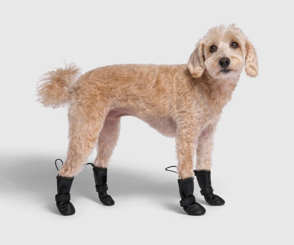 Canada Pooch Waterproof Rain Dog Boots - Non-Slip Rubber Grip Boots for Wet Weather Walks (four boots)