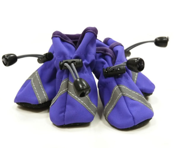 Slip-On Dog Boots - Simple Waterproof Paw Protection With Traction Sole (four boots)