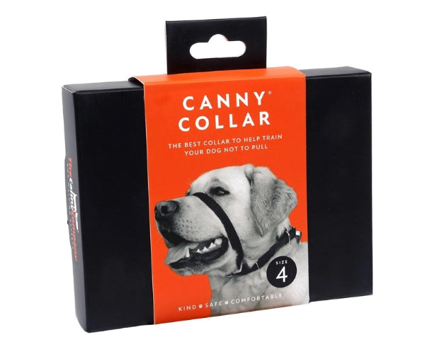 Canny Collar No Pull Dog Headcollar - Helps Train Your Dog to Stop Pulling for Stress-Free Walks (black)