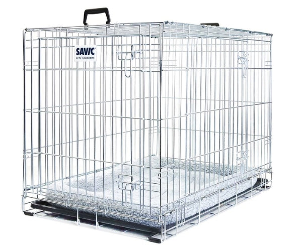 Dog Mesh Cage with Soft Cushion (by Savic) - Excellent for Crate Rest, Travelling or Day-to-Day (2 sizes)