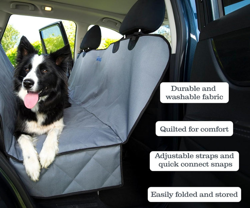 Henry Wag Bench Car Hammock for Dogs - Waterproof Seat Protector for Clean & Safe Car Travel