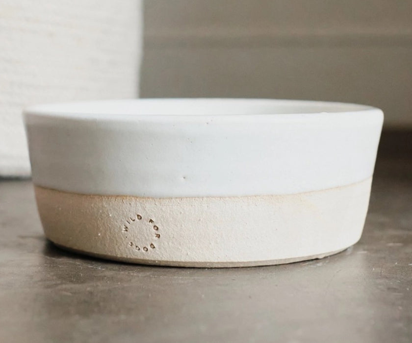 Wild For Dogs Handcrafted Ceramic Dog Bowl - High Quality Stoneware Bowl Made in England (one bowl)