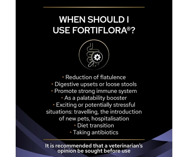 Purina Pro Plan FortiFlora Probiotic for Dogs - Support for Troublesome Tummies 30 Sachets
